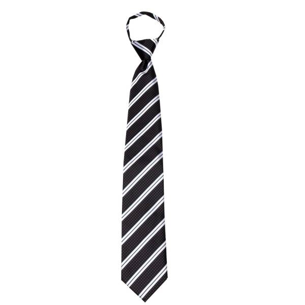 buy your ties Gray Stripe Men's Zipper Tie Style: ZIP-12819