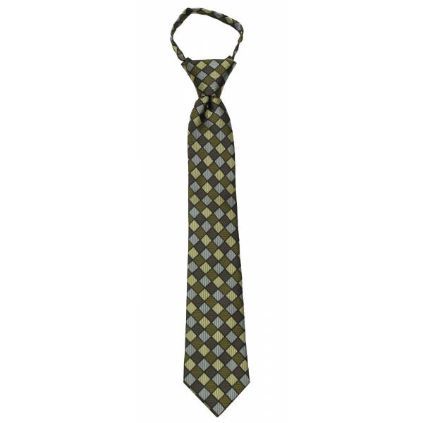 buy your ties Green Boys 14 inch Zipper Tie Style: B-ZIP-12039