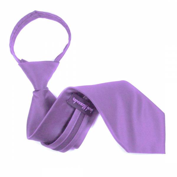 buy your ties Lilac Solid Zipper Tie Style: ZIP-ADF-13