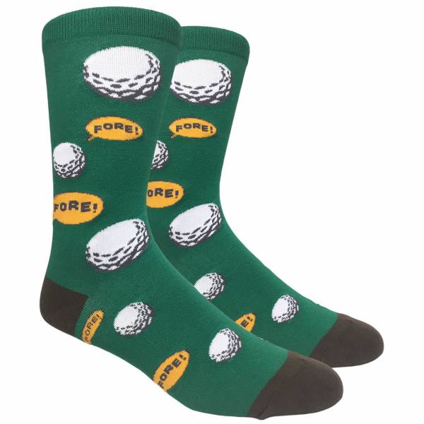 buy your ties Mens Golf Fore Green Socks Style: SOCKZ-104