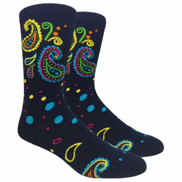 buy your ties Mens Paisley Navy Socks Style: SOCKZ-109