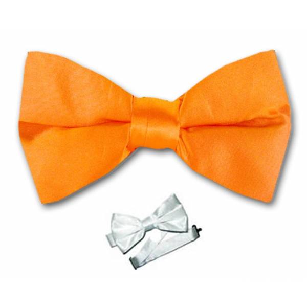 buy your ties Pre Tied Bow Tie Silk Style: PBT-ORANGE-1