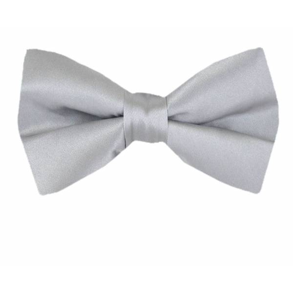 buy your ties Pre Tied Bow Tie Silk Style: PBT-SILVER
