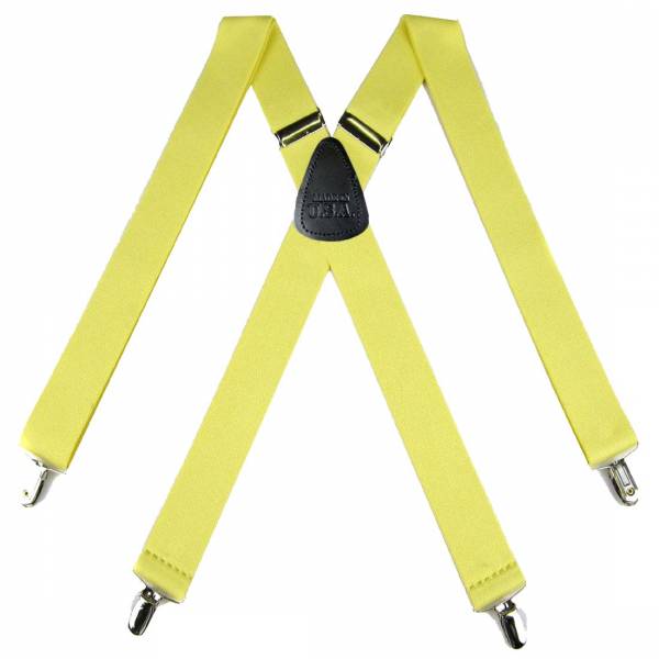 buy your ties Solid Suspenders 1.50 inch Made in U.S.A Style: SUS-9-MAIZ