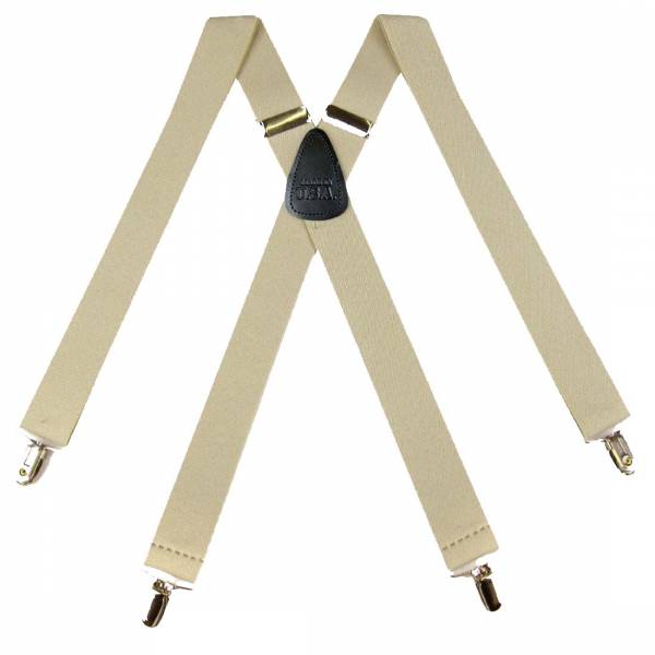 buy your ties Solid Suspenders 1.50 inch Made in U.S.A Style: SUS-68-IVOR