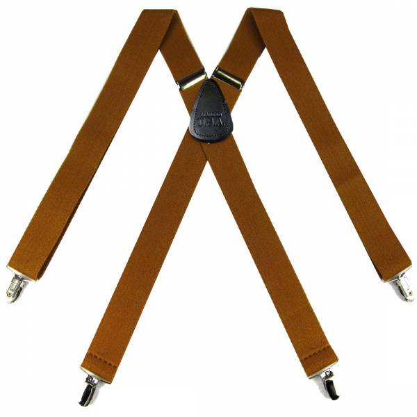 buy your ties Solid Suspenders 1.50 inch Made in U.S.A Style: SUS-64-MUST