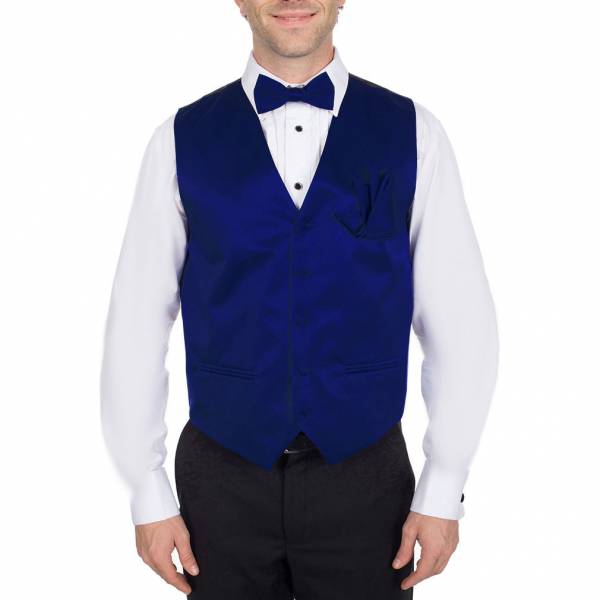 buy your ties Solid Vest Bow Tie & Hanky Style: VBH-ADF-3