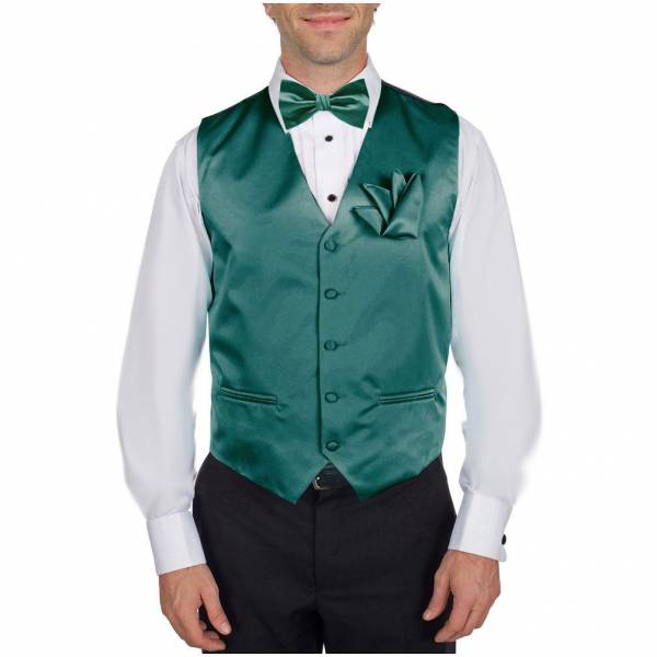 buy your ties Solid Vest Bow Tie & Hanky Style: VBH-ADF-32