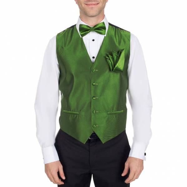 buy your ties Solid Vest Bow Tie & Hanky Style: VBH-ADF-47