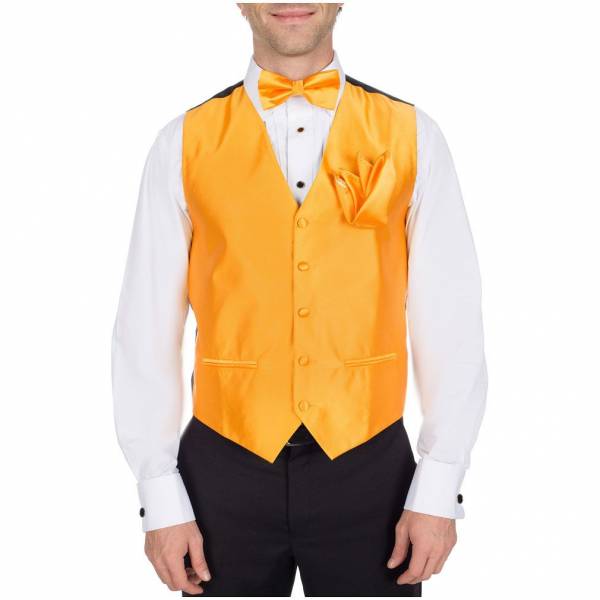 buy your ties Solid Vest Bow Tie & Hanky Style: VBH-ADF-49