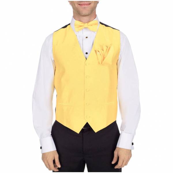 buy your ties Solid Vest Bow Tie & Hanky Style: VBH-ADF-9