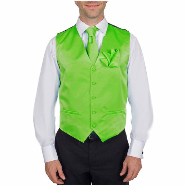 buy your ties Solid Vest Tie & Hanky Style: VTH-ADF-16