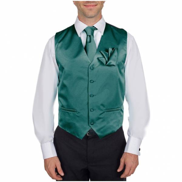 buy your ties Solid Vest Tie & Hanky Style: VTH-ADF-32