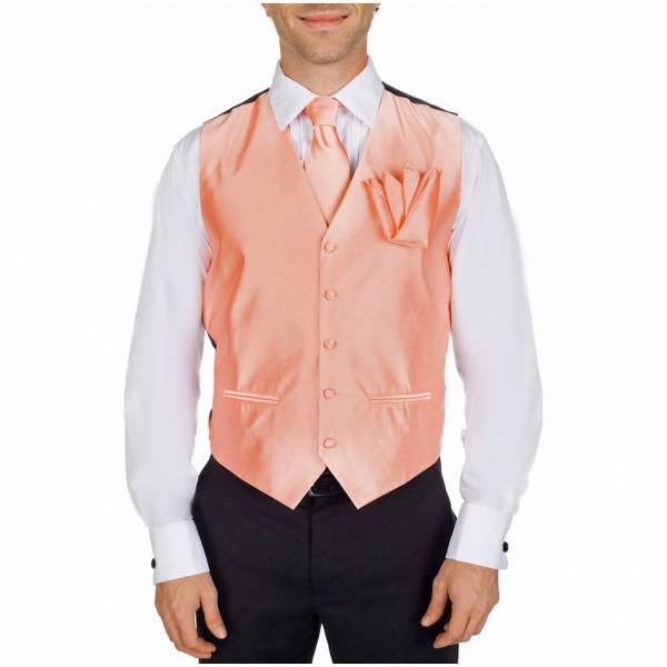 buy your ties Solid Vest Tie & Hanky Style: VTH-ADF-48