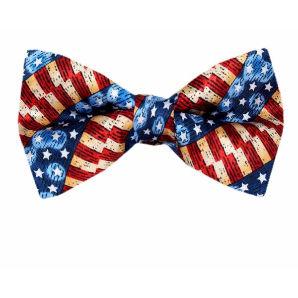 buy your ties USA Flag Pre Tied Bow Tie Style: PBTN-206