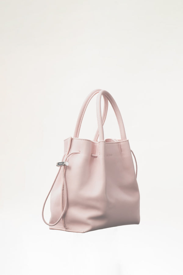 By Far Baby Kayla Baby Pink Nappa Leather Top-Handle Bag