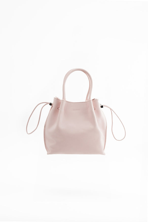 by far Baby Kayla Baby Pink Nappa Leather Top-Handle Bag