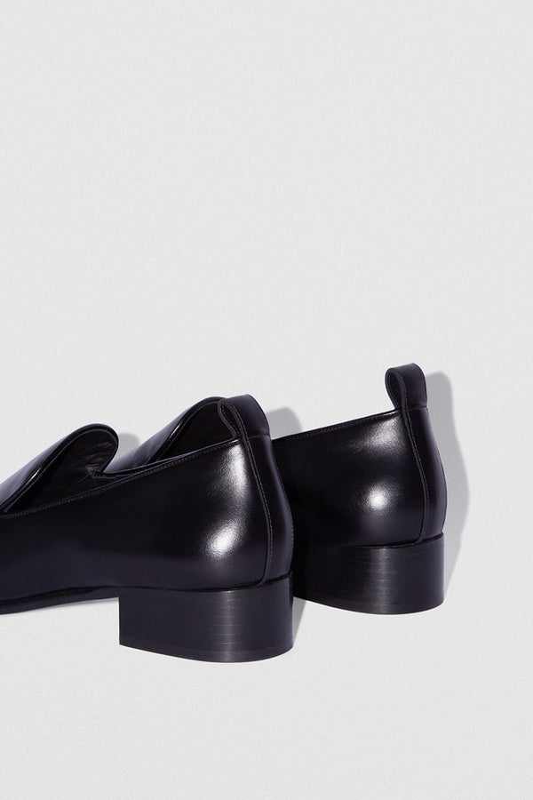 By Far Alfred Black Nappa Leather Loafer