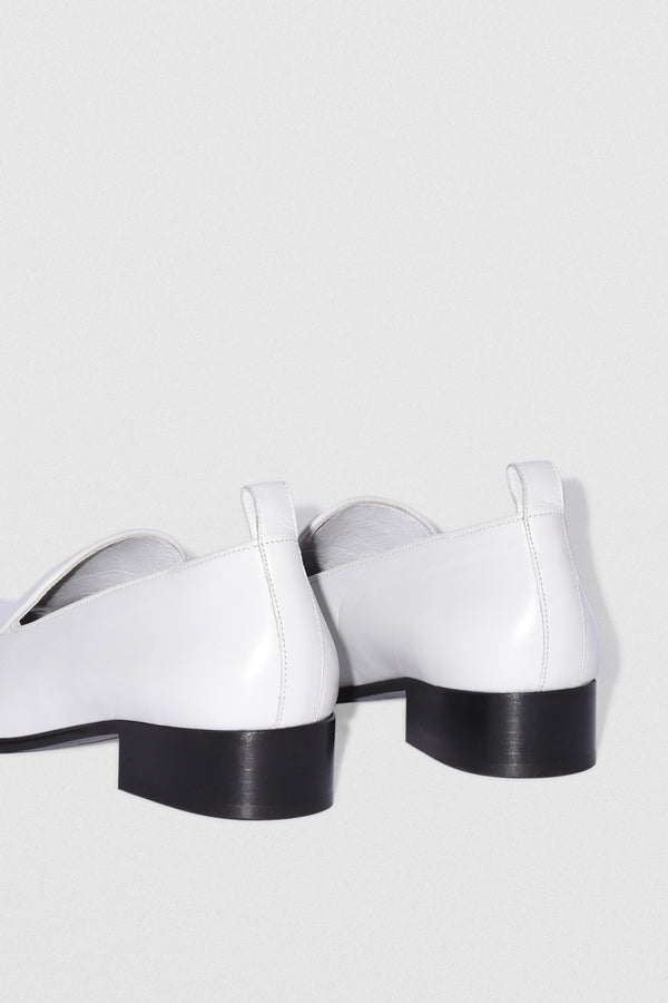 By Far Alfred Burrata Creased Calf Leather Loafer