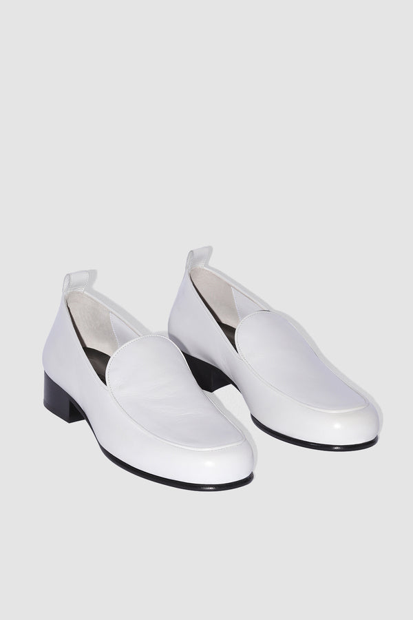 By Far Alfred Burrata Creased Calf Leather Loafer