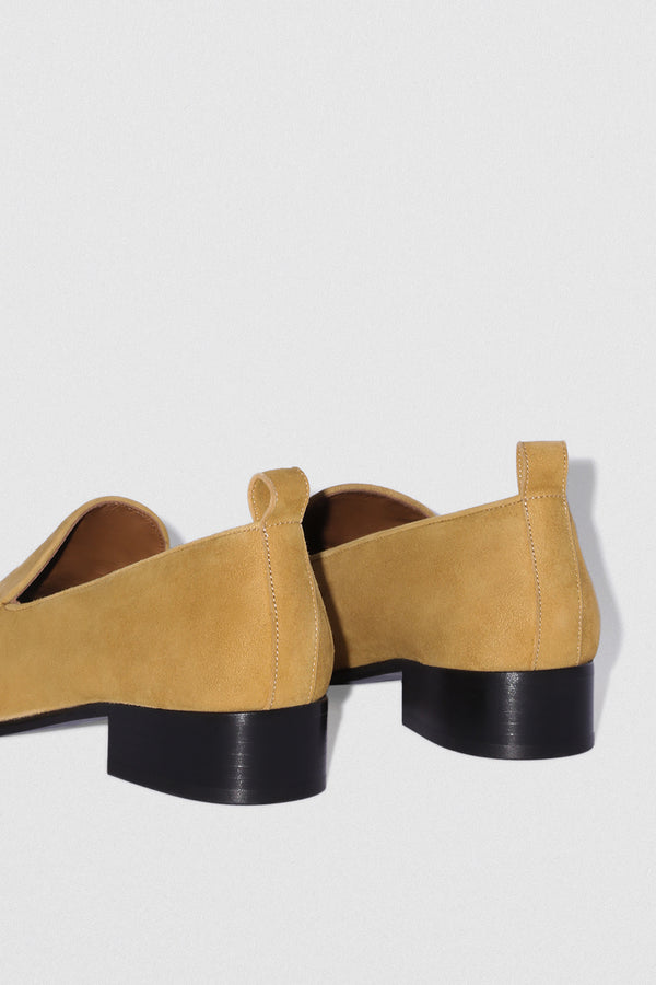 By Far Alfred Cumin Kid Suede Leather Loafer