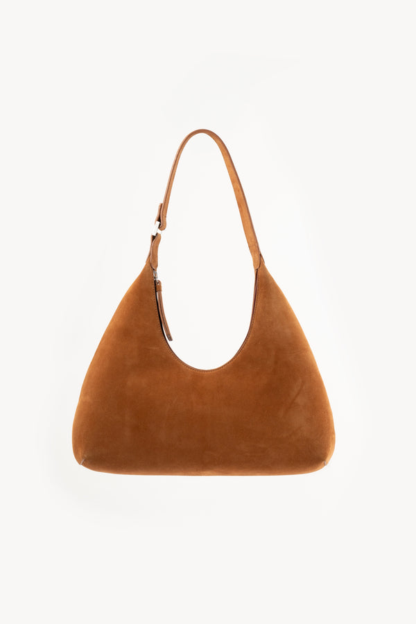 by far Amber Summer Tan Suede Leather Shoulder Bag
