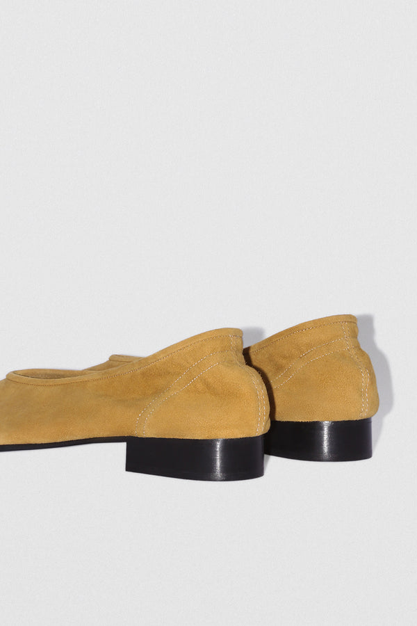 By Far Carré Cumin Kid Suede Leather Pump