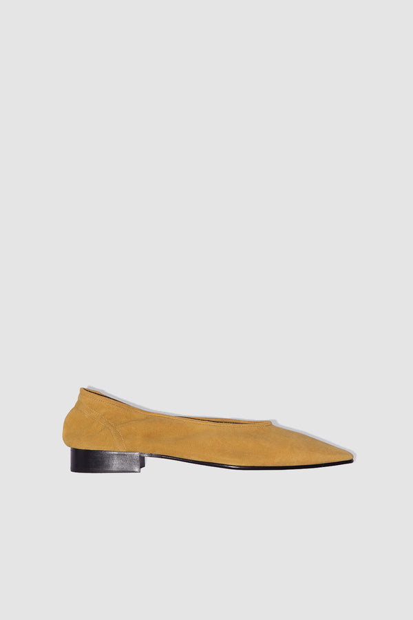 by far Carré Cumin Kid Suede Leather Pump