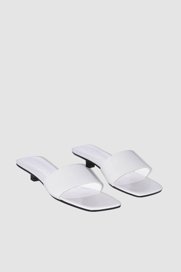By Far Ceni Burrata Creased Calf Leather Slip-On