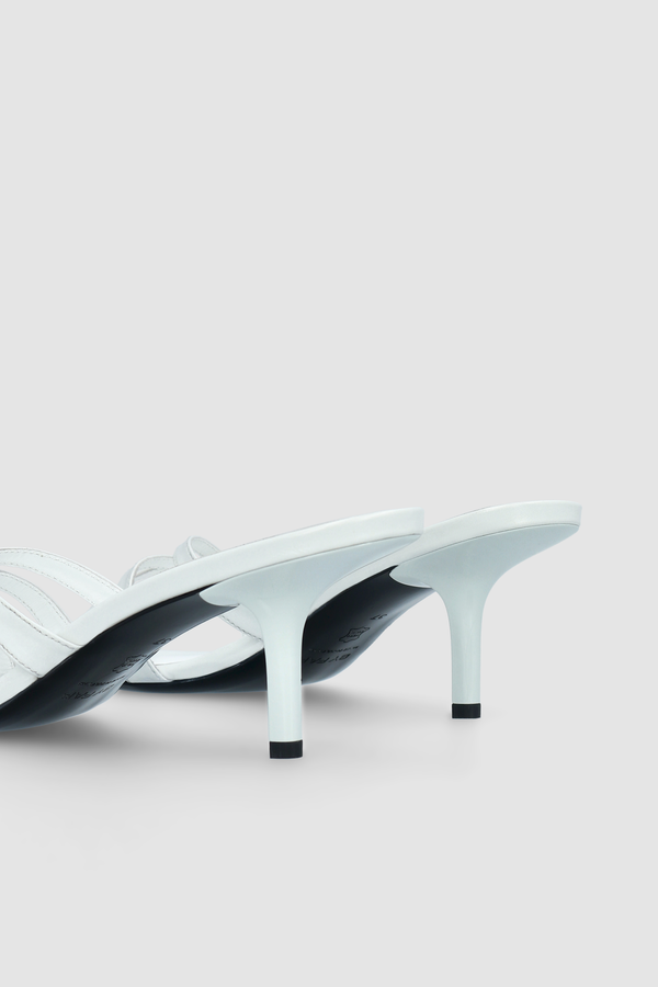 By Far Julie Burrata Creased Calf Leather Mule