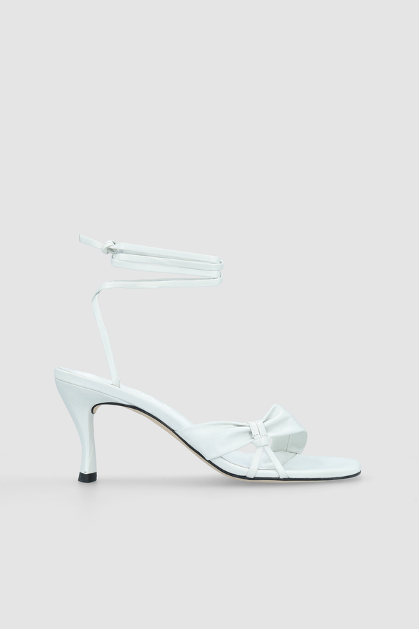 by far Layla Burrata Creased Calf Leather Sandal