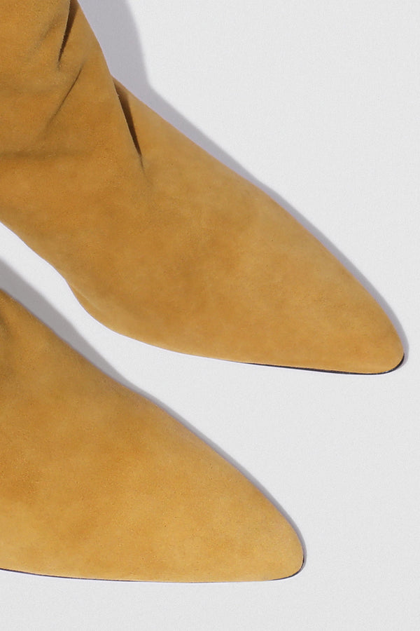 By Far Lysander Cumin Kid Suede Leather Ankle Boot