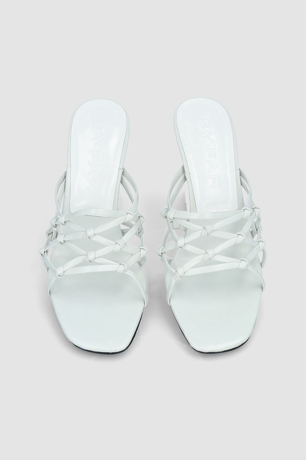 By Far Malaya Burrata Creased Calf Leather Mule