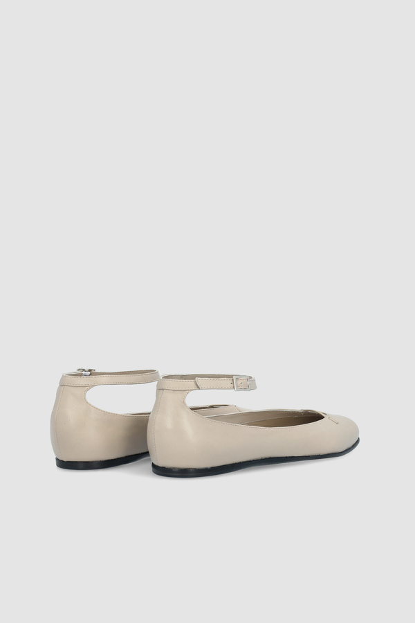 By Far Margot Dryland Creased Calf Leather Flat