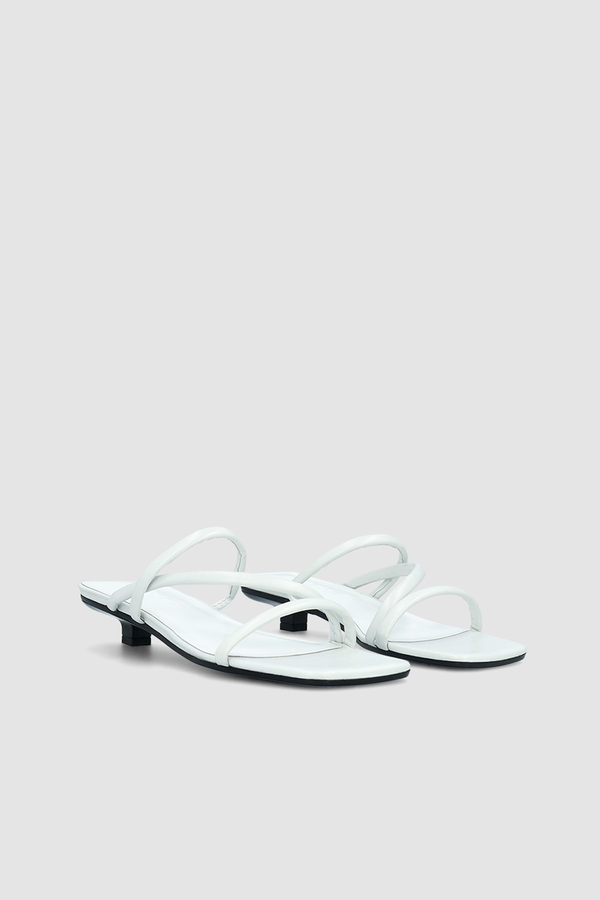By Far Morena Burrata Creased Calf Leather Mule