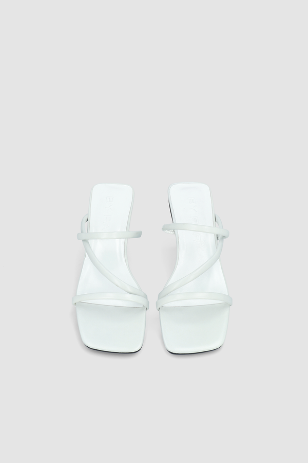 By Far Morena Burrata Creased Calf Leather Mule