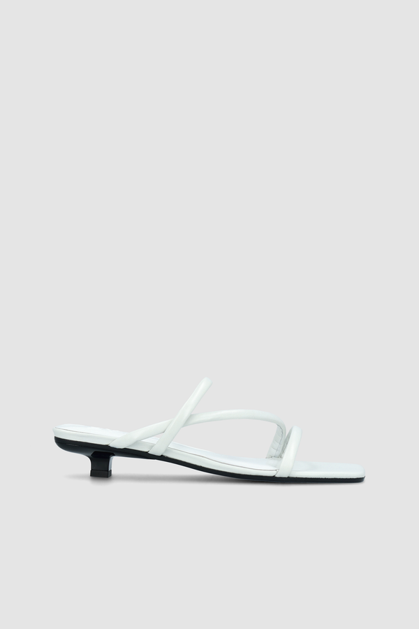 by far Morena Burrata Creased Calf Leather Mule