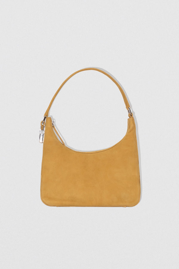 by far Rhea Cumin Kid Suede Leather Shoulder Bag