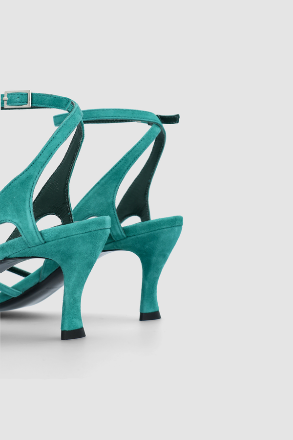 By Far Rosko Alpine Kid Suede Leather Sandal