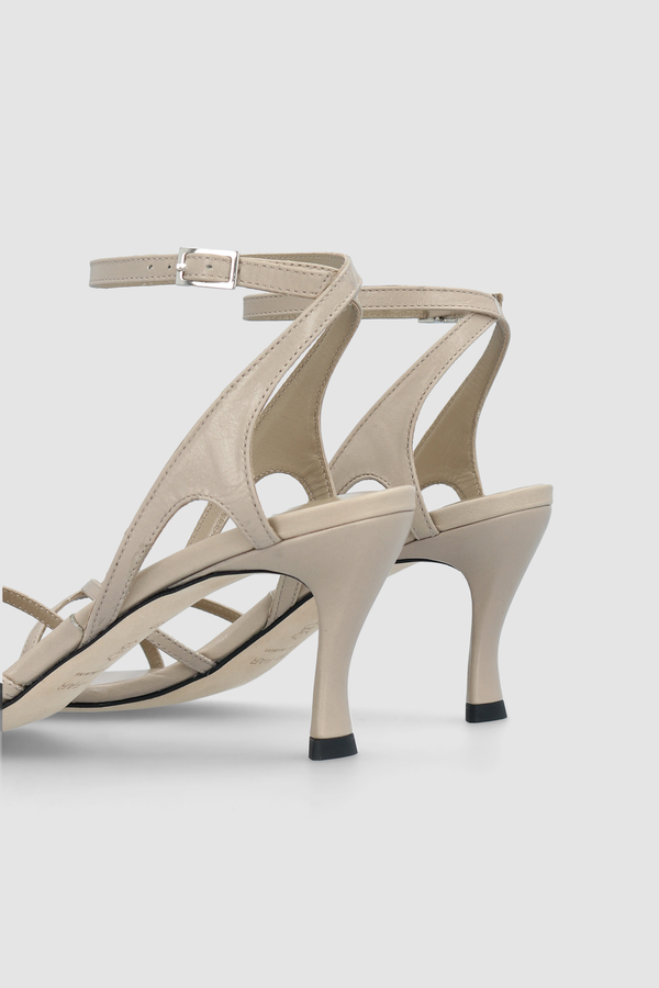 By Far Rosko Dryland Creased Calf Leather Sandal