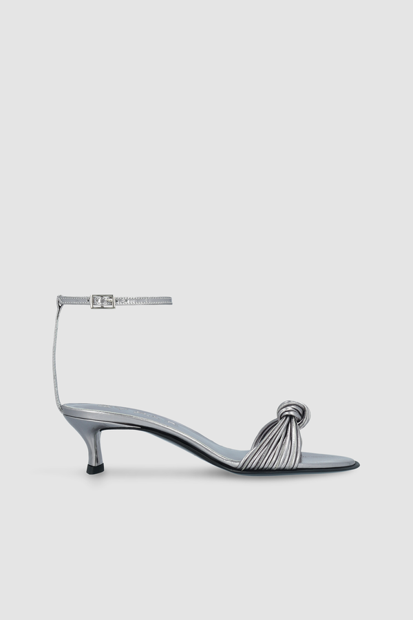 by far Egon Inox Eel Embossed Metallic Leather Sandal