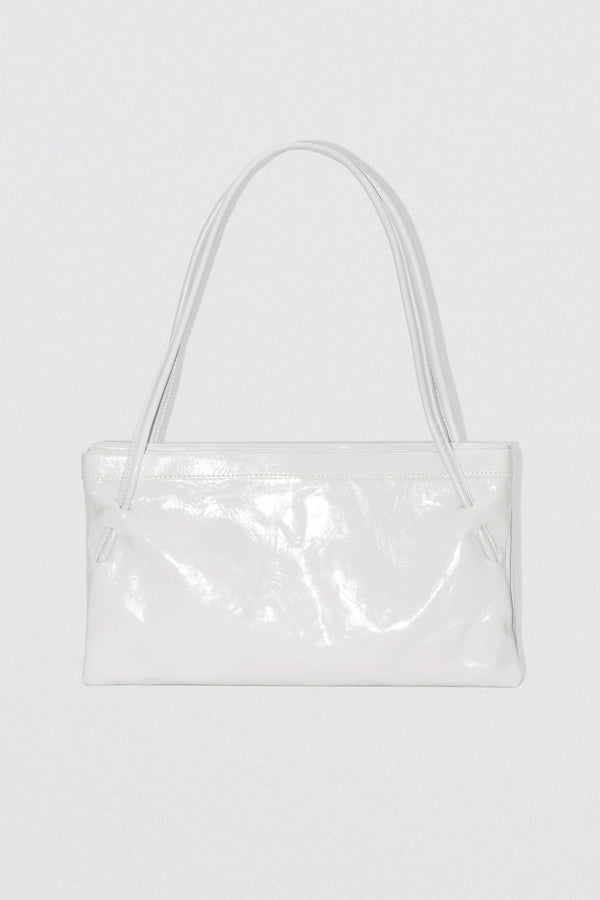 by far Hannah Burrata Creased Calf Leather Shoulder Bag