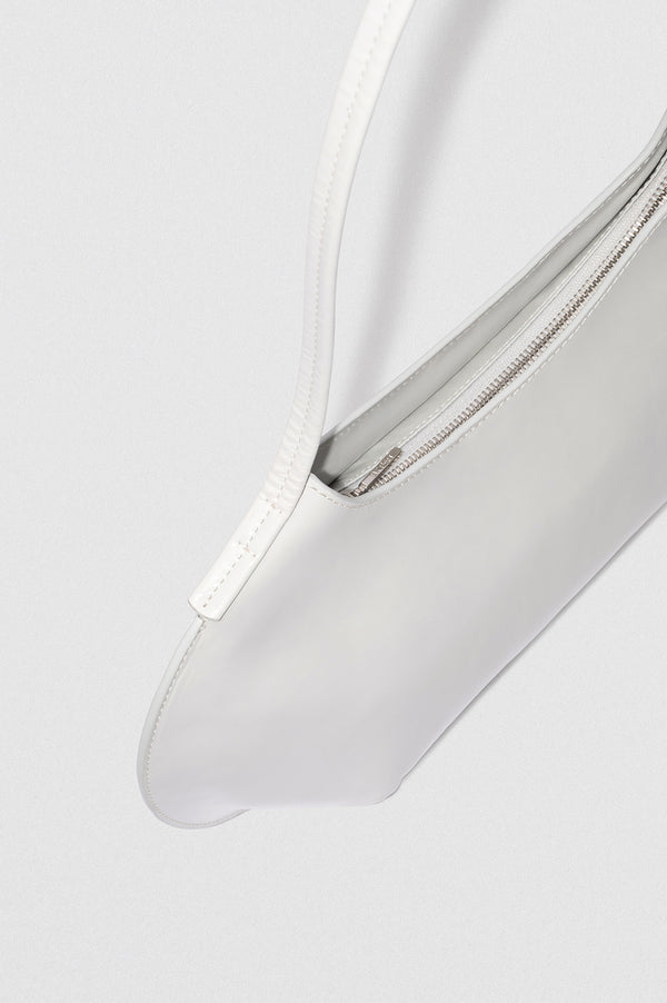 By Far Horner Burrata Creased Calf Leather Shoulder Bag