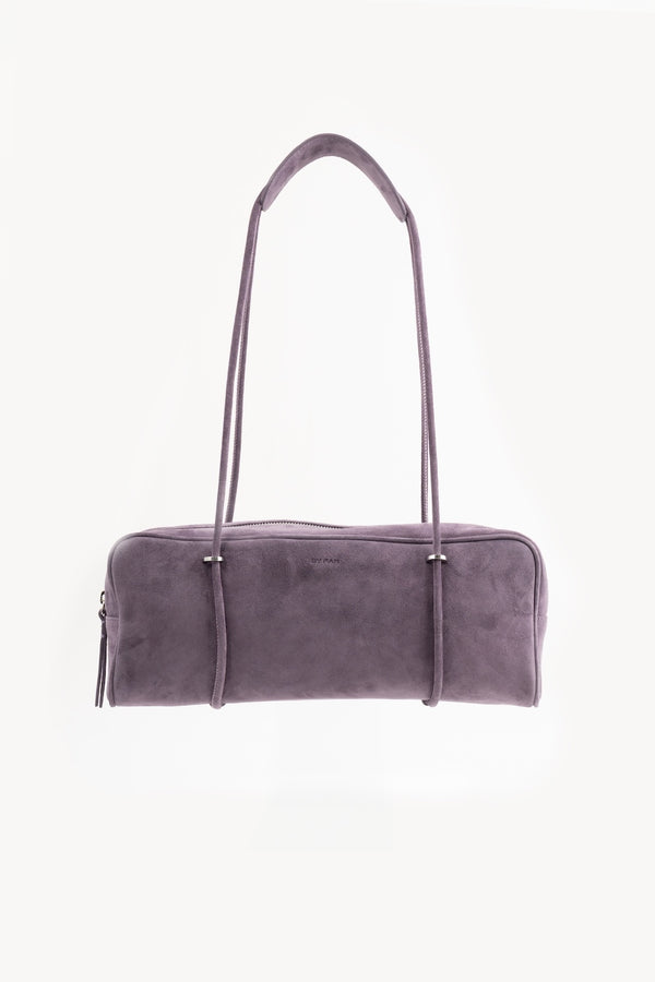 by far Kimberly Deep Purple Suede Leather Shoulder Bag