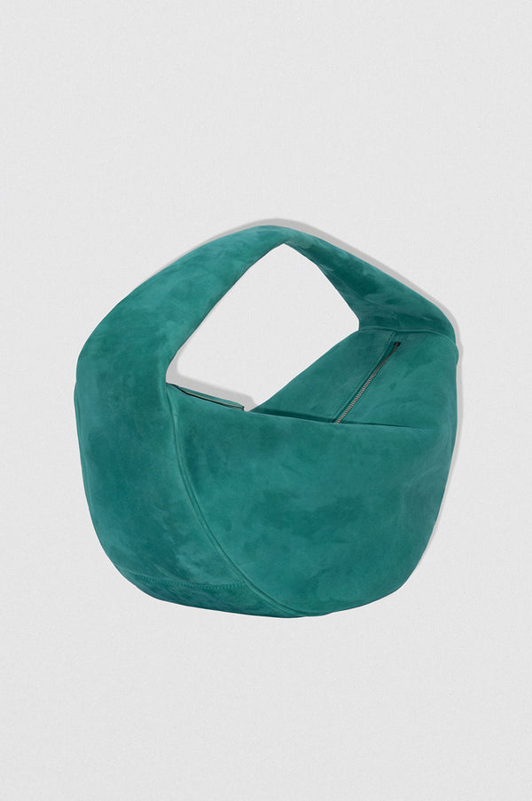 By Far Maxi Cush Alpine Kid Suede Leather Shoulder Bag