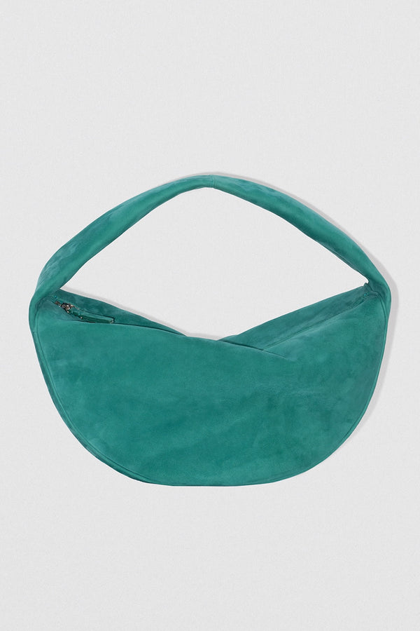 by far Maxi Cush Alpine Kid Suede Leather Shoulder Bag