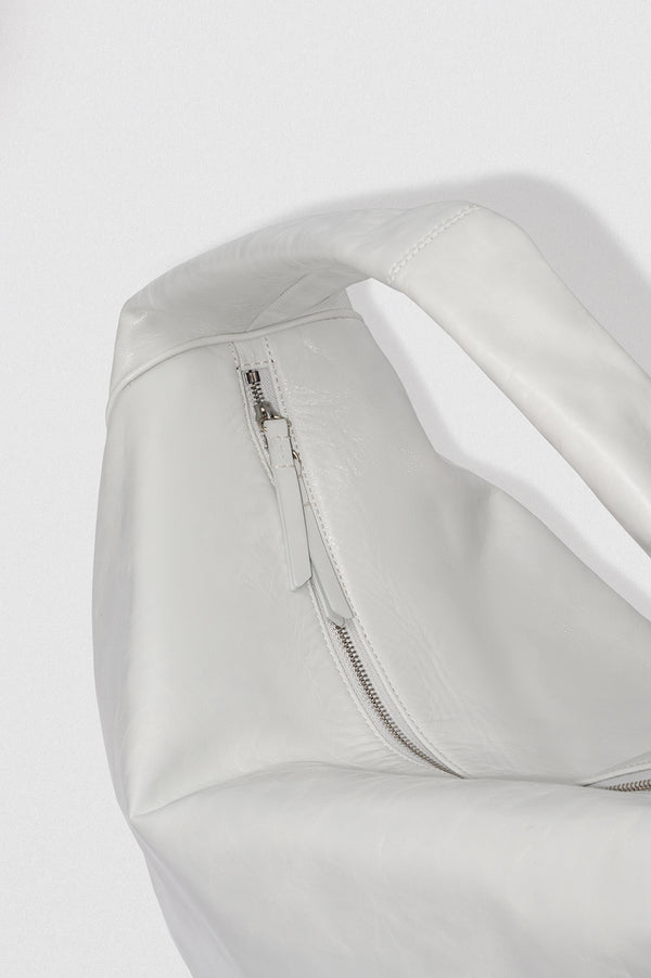 By Far Maxi Cush Burrata Creased Calf Leather Shoulder Bag