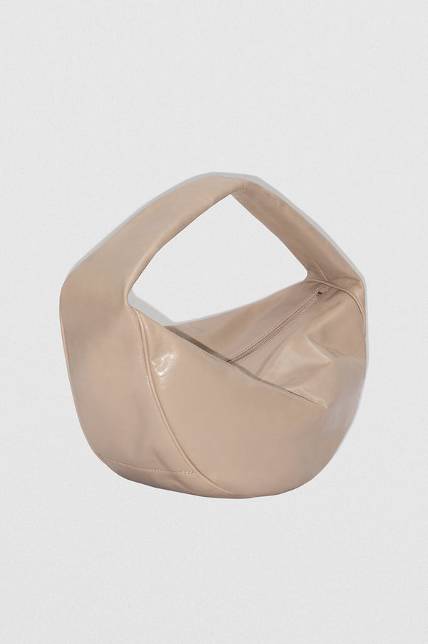 By Far Maxi Cush Dryland Creased Calf Leather Shoulder Bag