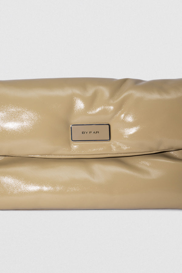 By Far Puffy Tilda Mangrove Glossed Nappa Leather Shoulder Bag