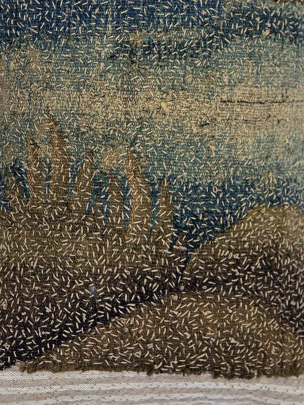 By Walid 17th Century Flemish Verdure Tapestry Cushion | 1439